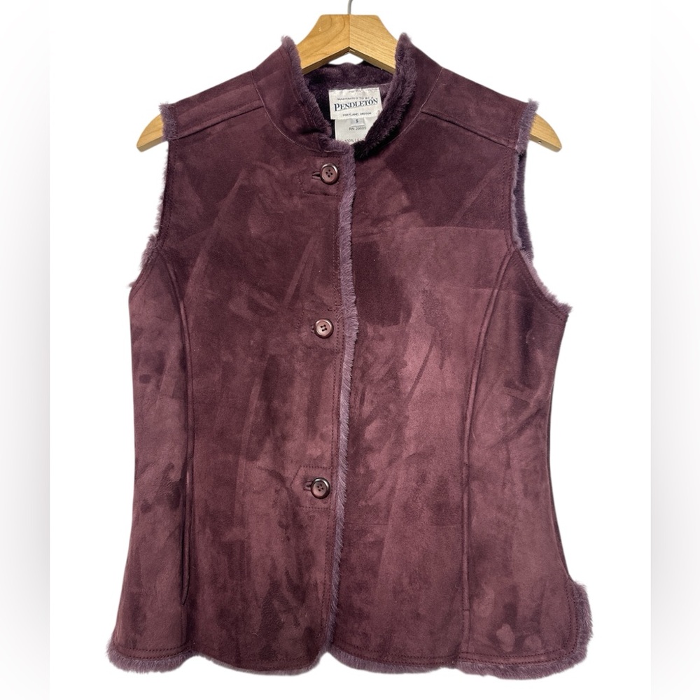 Vintage Pendleton Lamb Fur and Genuine Leather Vest